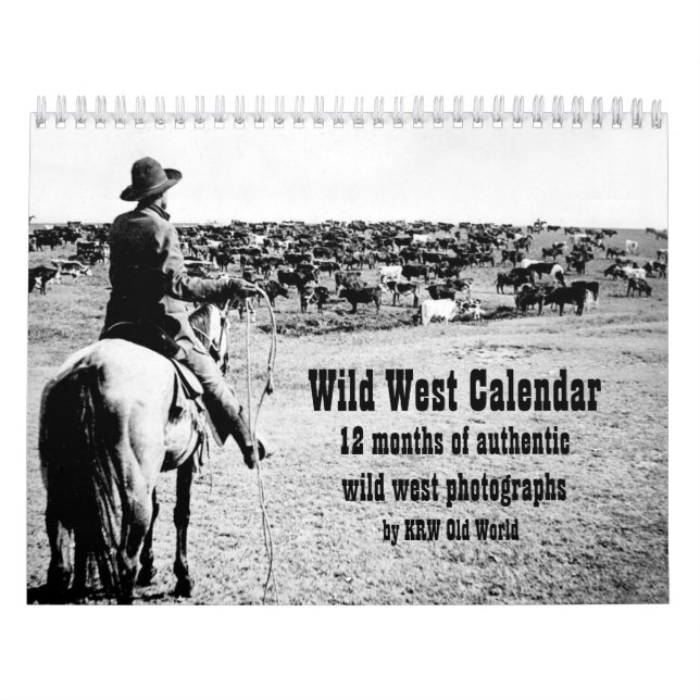 Krw-vilda western fotograferar kalendern kalender (Omslag)