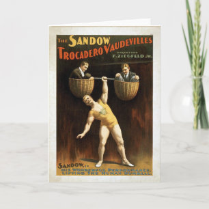 KRW Vintage Circus-Poster kort