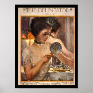 KRW Vintage Delineator 1910 Magazine Print Poster