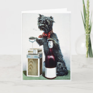 Krw-vintage ett Jolly kort för hund 1878