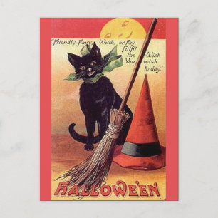 KRW Vintage Halloween Helg Vykort