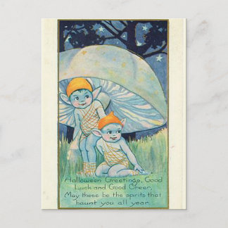 Krw-vintage Halloween Vykort