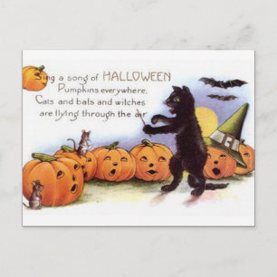 KRW Vintage Halloween Vykort