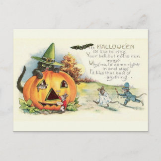 KRW Vintage Halloween Vykort