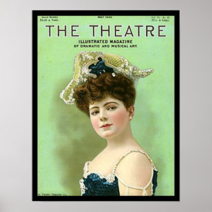 KRW Vintage Theater 1906 Magazine Cover Print Poster