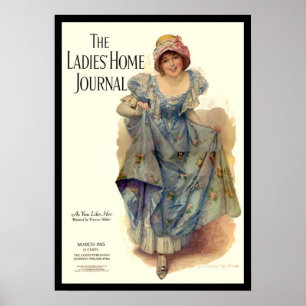 Krw-vintagedamer returnerar den journaltidskriften poster