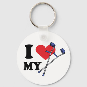 Kryckakärlek Keychains Nyckelring