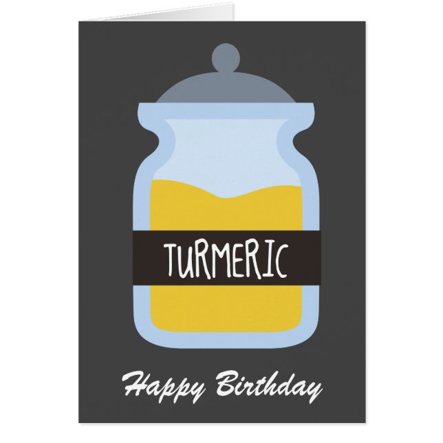 Krydda av numeriskt gult hälsningskort (Framsidan)