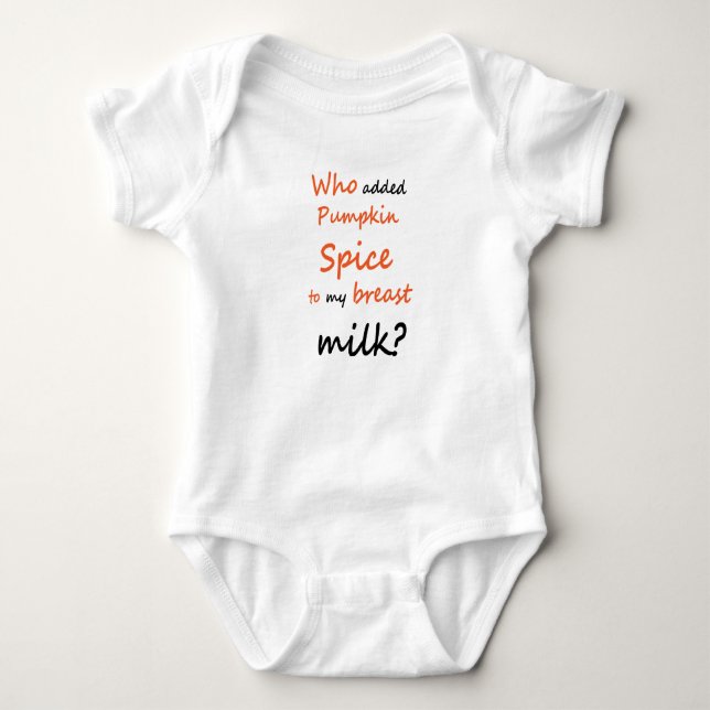 Krydda för babyOnesis pumpa T-shirt (Framsida)