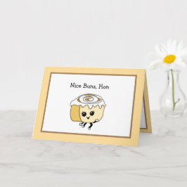 Kryddig Cinnamon Roll Mat Puns Romantisk Kort