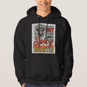 Kryddig katastrof Highland ko vintage västlig skjo Hoodie