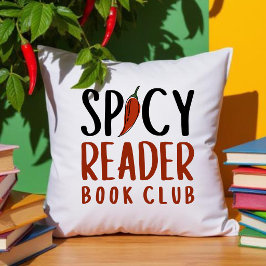 Kryddig Läsare Bokklubb Chilli Typografi Present Kudde