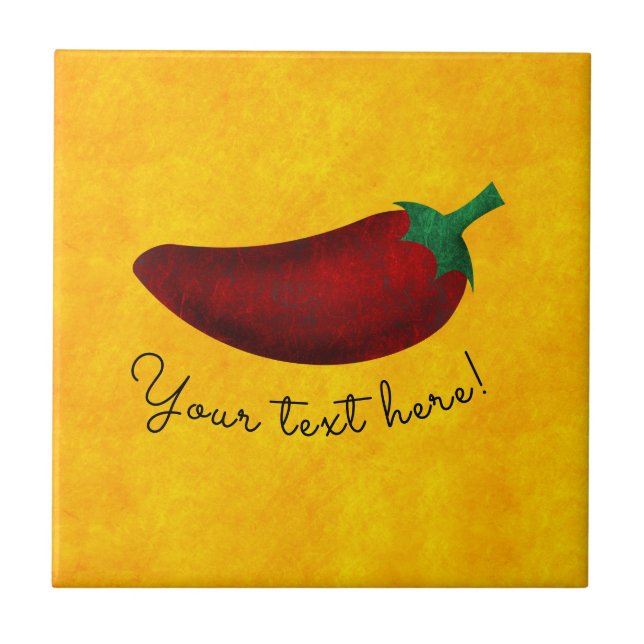 Kryddig varm SouthwestChilipeppar Kakelplatta (Framsidan)