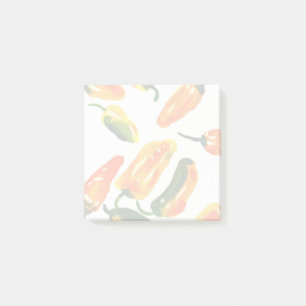 Kryddiga Tankar Färgglada Peppar Klisterlappar Post-it Block