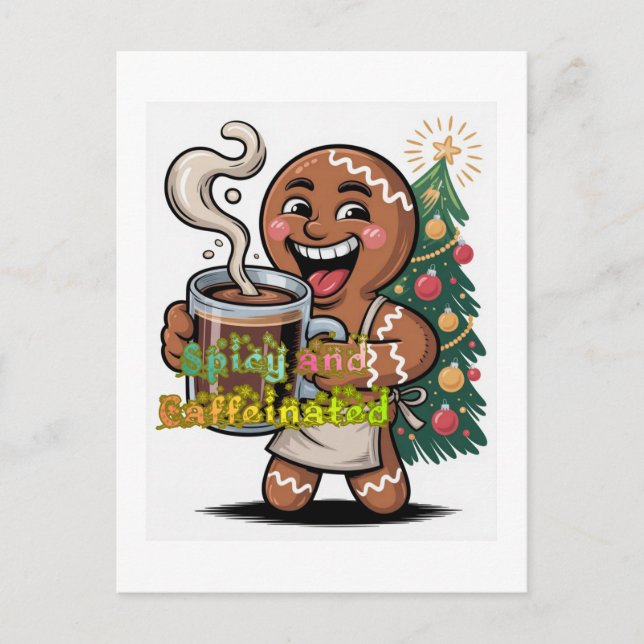 Kryddigt och Koffeinsprutat Vykort (Framsida)