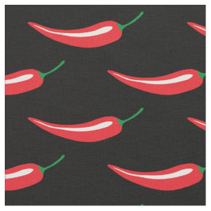 Kryddigt varmt rött tyg för chilipeppar DIY