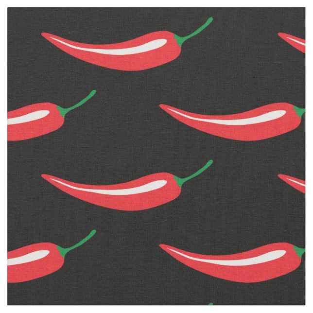 Kryddigt varmt rött tyg för chilipeppar DIY (Närbild)
