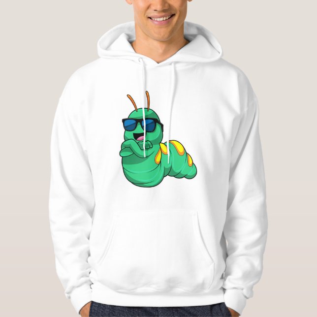 Kryddnejlika med solglasögon hoodie (Framsida)
