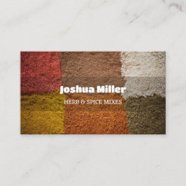 Kryddor av blandade Örter Visitkort