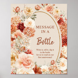 Kryddor av orange beige rost från trädgårdsodling poster