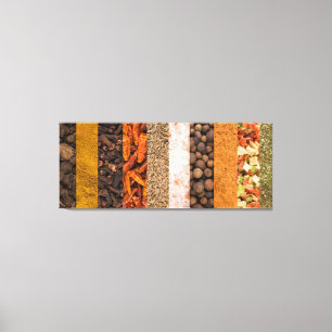 Kryddor och livsmedelsingredienser canvastryck