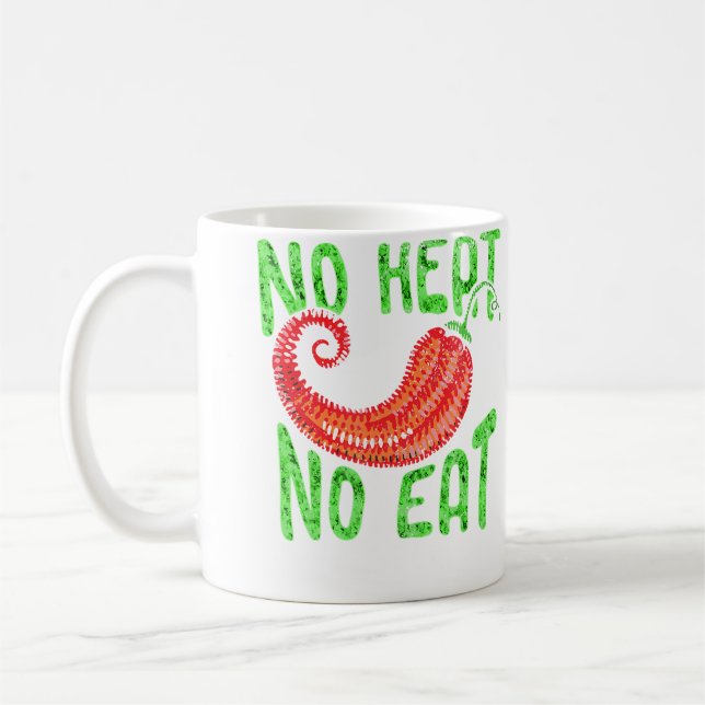Kryddstark Chili Scovillepeppar Ingen Värme Ingen  Kaffemugg (Vänster)