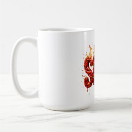 Kryddstark Chilipeppar Eld Typografi Mat Matlagnin Kaffemugg