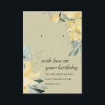 KRYFTE GULT BIRTHDAY FRIEND EARRING VISNING CARD PLACERINGSKORT<br><div class="desc">Om du behöver ytterligare anpassning kan du kontakta mig på yellowfebstudio@gmail.com.</div>