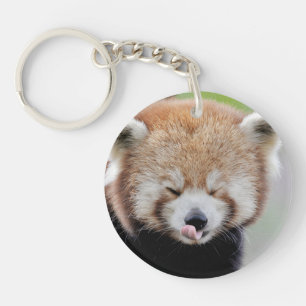 Krylnyckelkedja. Fotoröd panda, panda roux.