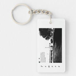 Krylnyckelkedja, rektangel (enkelsidig) nyckelring