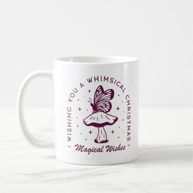 Krymlig magisk lila i julafton kaffemugg (Vänster)