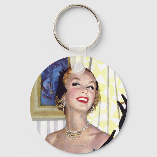 Krymliga kvinnor är för farliga nyckelring (Framsida)