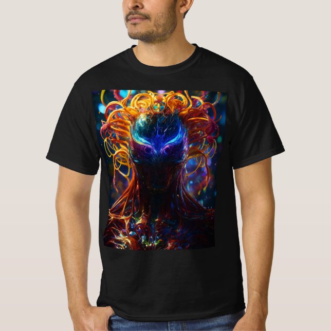 Krymma mörkret: Venom Symbiote Manar mot Shirt T Shirt (Framsida)