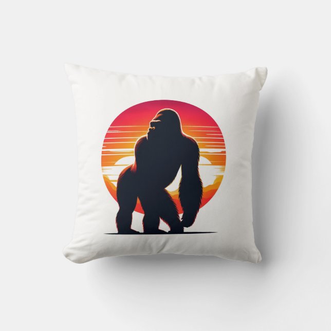 Krymmersättning: Gorilla-Shaped Memory Foam Pillow Kudde (Framsida)