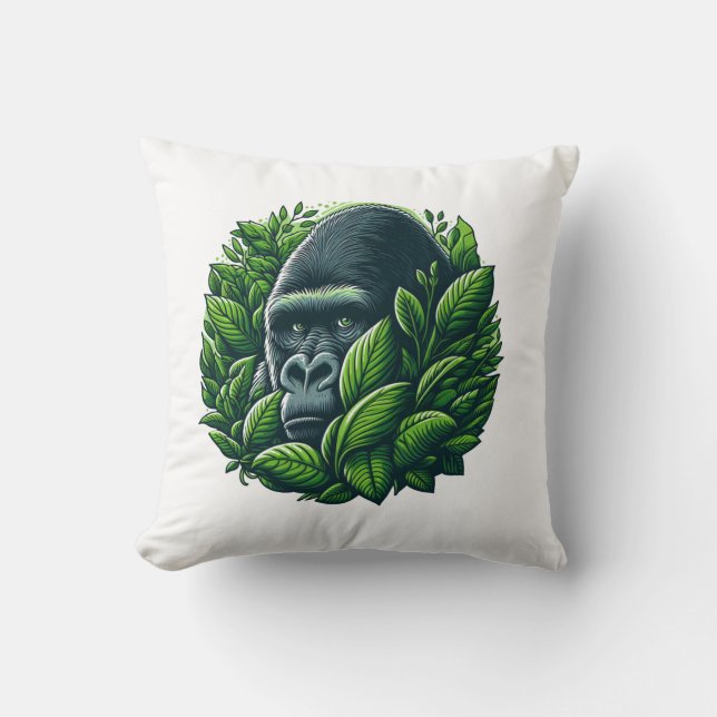 Krymmersättning: Gorilla-Shaped Memory Foam Pillow Kudde (Framsida)