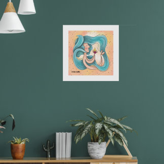 Krymp av ljus - Originalillustration Poster