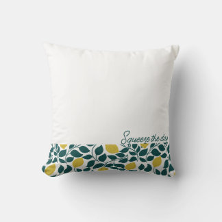 Krympa Dagen Citron, Handritad Citrus Kudde