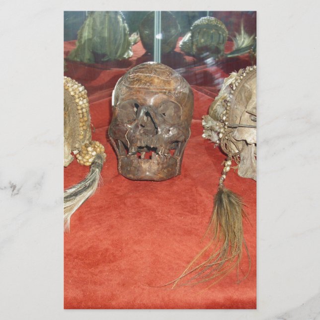 Krympt huvudVoodoovisning Brevpapper (Framsida)