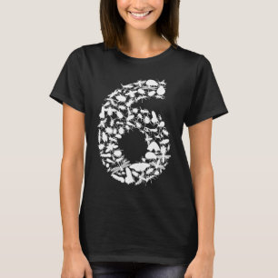 Kryp 6e Birthday Cute 6 Years Boy Girl Kid T Shirt