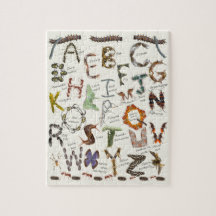 Kryp Alphabet Puzzle \ Insekt ABC:er