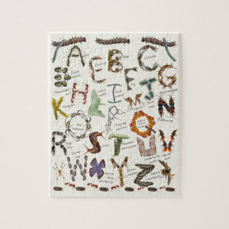 Kryp Alphabet Puzzle \ Insekt ABC:er Pussel