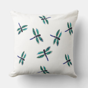 Kryp Art Dancing Turcouise Dragonfly Kudde