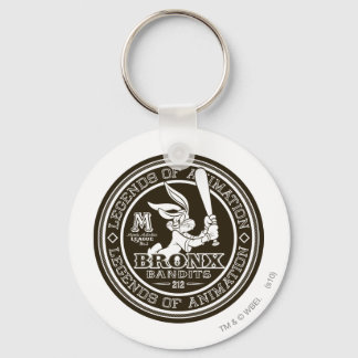 KRYP BUNNY™ Bronx Bombers Round Logotyp B/W Nyckelring