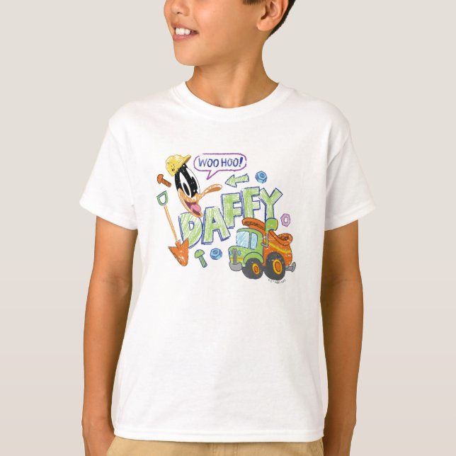 KRYP BUNNY BUILDERS™| DAFFY ANKA™ Sketch Art T Shirt (Framsida)