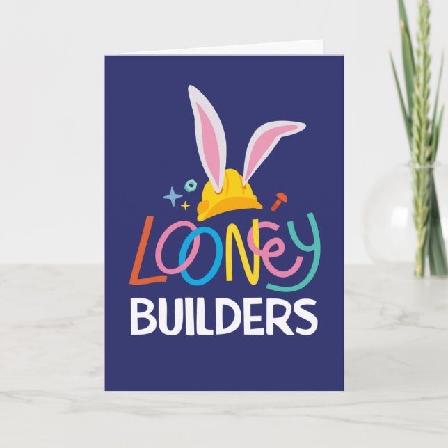 KRYP BUNNY BUILDERS™| Hårt staplad Logotyp Kort (Framsida)