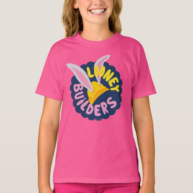 KRYP BUNNY BUILDERS™| Het Scalloped Logotyp T Shirt (Framsida)