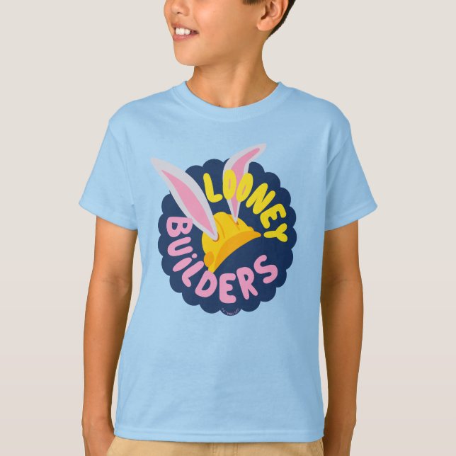 KRYP BUNNY BUILDERS™| Het Scalloped Logotyp T Shirt (Framsida)