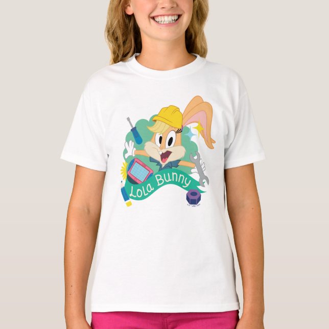 KRYP BUNNY BUILDERS™| Lola Bunny Character Graphic T Shirt (Framsida)