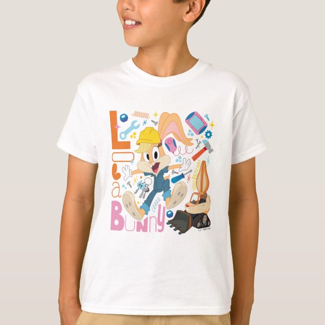 KRYP BUNNY BUILDERS™| Lola Bunny Work Verktyg T Shirt (Framsida)