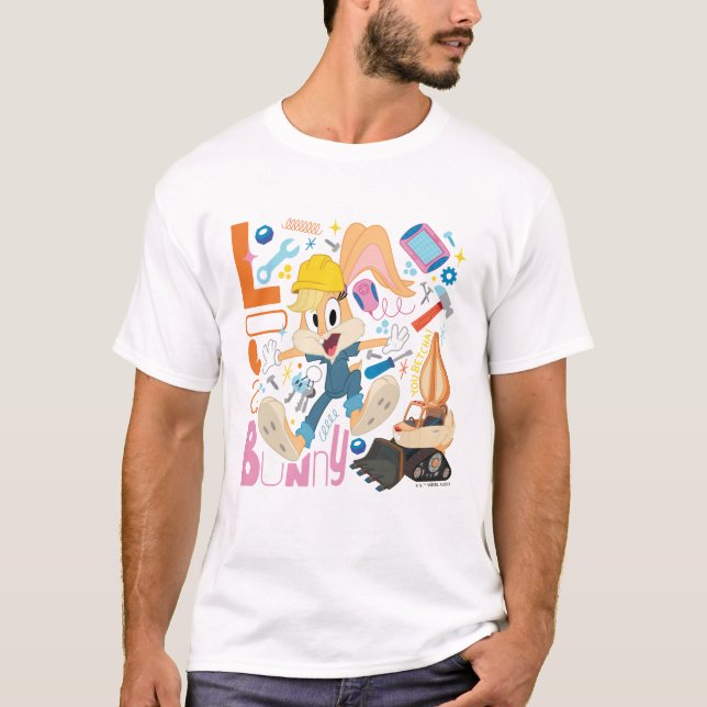 KRYP BUNNY BUILDERS™| Lola Bunny Work Verktyg T Shirt (Framsida)